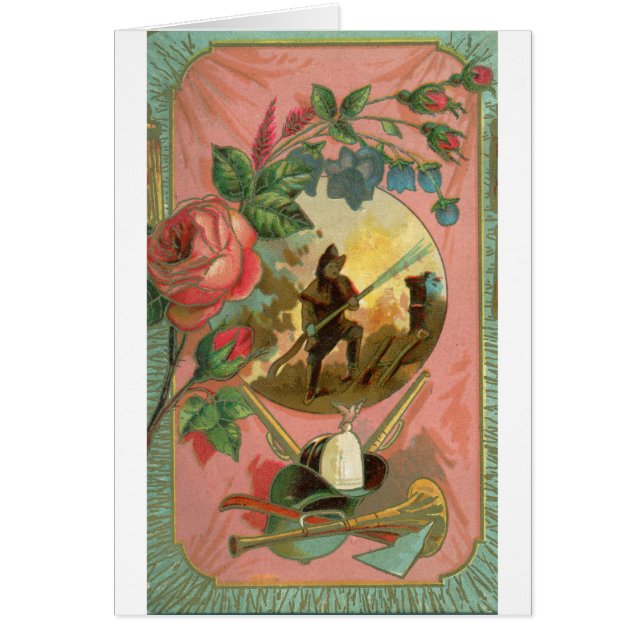 Vintager Feuerwehrabdeckung der 1880er Jahre (Vorne)