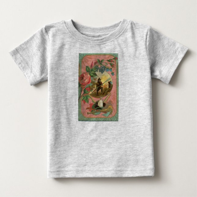 Vintager Feuerwehrabdeckung der 1880er Jahre Baby T-shirt (Vorderseite)