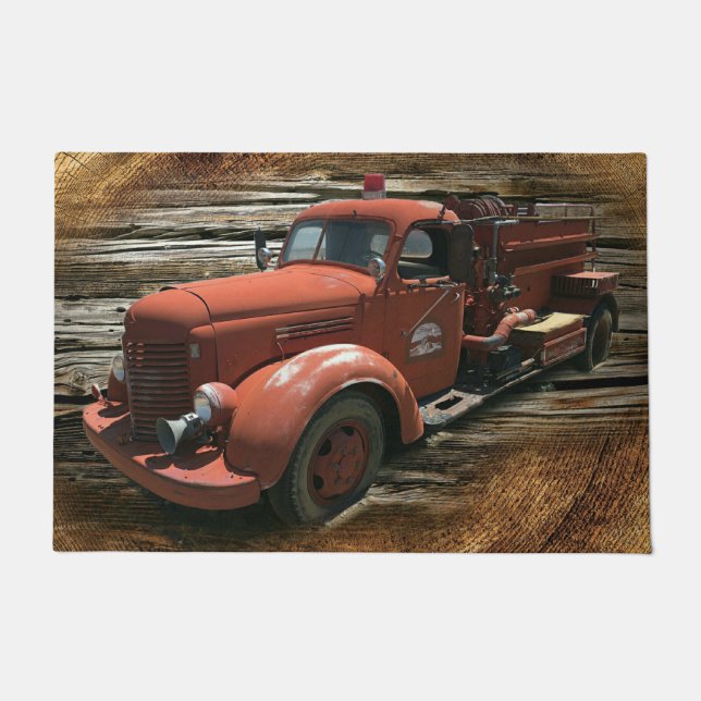 Vintager Feuerzug Fußmatte (Vorderseite)