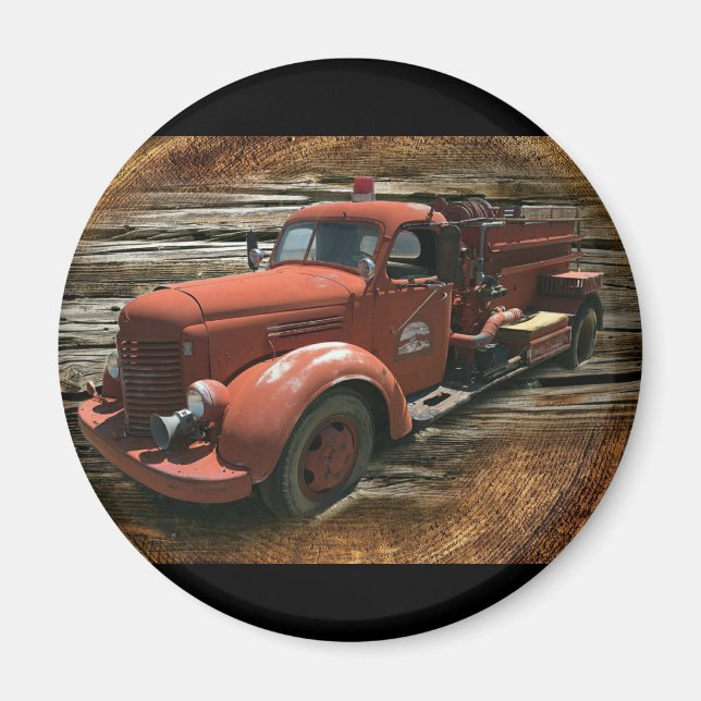 Vintager Feuerzug Magnet (Vorne)