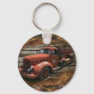 Vintager Feuerzug Schlüsselanhänger