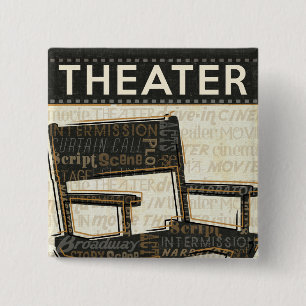 Vintager Film-Stuhl Button
