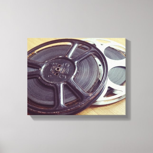 Vintager Filmfilm Leinwanddruck (Vorderseite)