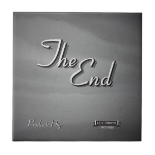 Vintager Filmkredit Fliese