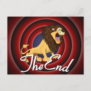 Vintager Filmkredit Postkarte