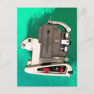 Vintager Filmprojektor Postkarte