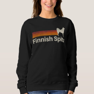 Vintager finnischer Spitz Retro Mama Vater Sweatshirt
