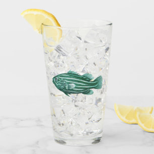 Vintager Fisch Glas