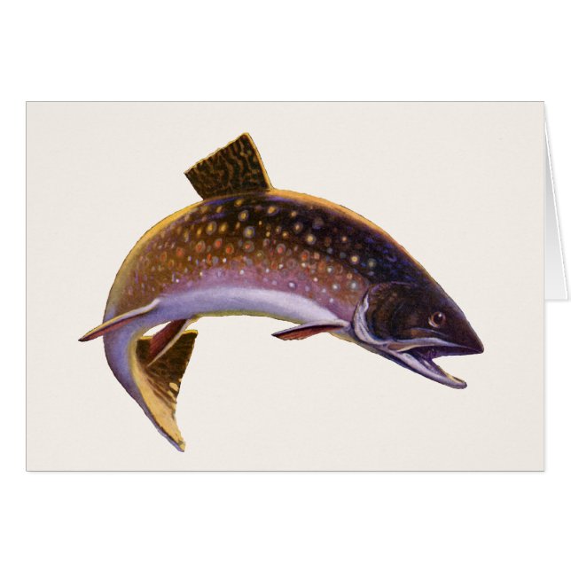 Vintager Fisch, Sportfischer (Vorderseite (Horizontal))
