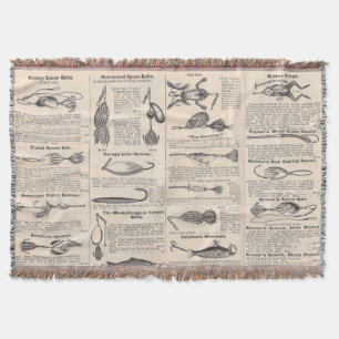 Vintager Fischfang: Antiker Fischer aus den 1900er Decke