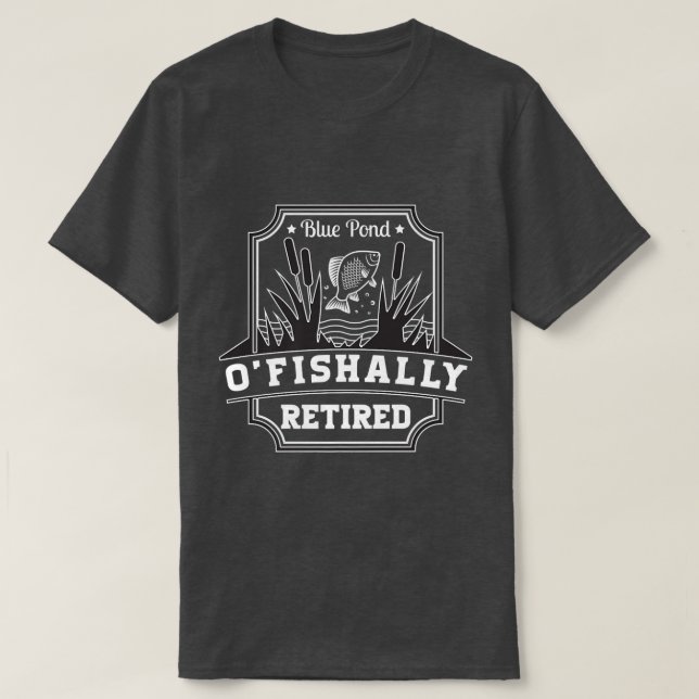 Vintager Fischfang Funny, Ofishalalis T-Shirt (Design vorne)