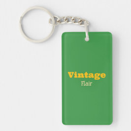 Vintager Flair Akryllischer Schlüsselanhänger