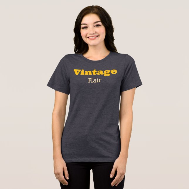 Vintager Flair T - Shirt (Vorderseite voll)