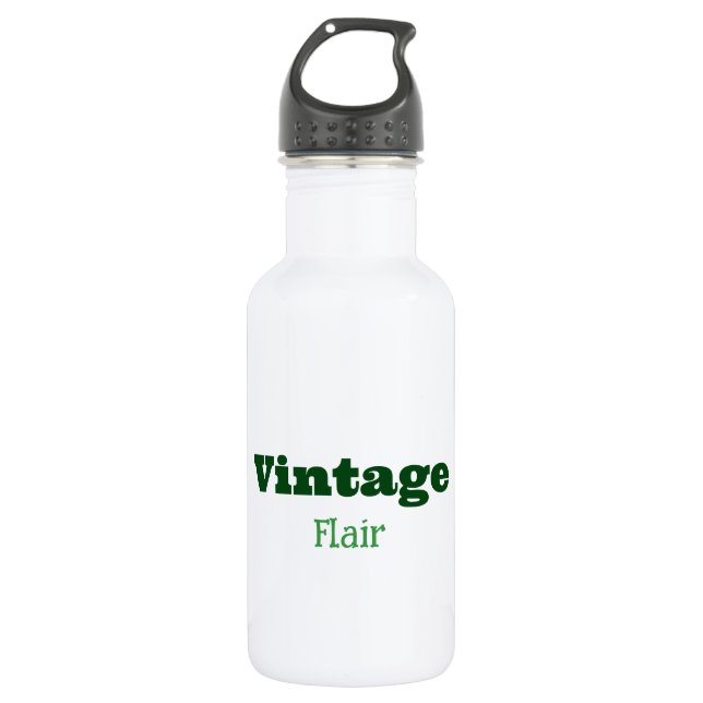 Vintager Flair Wasserflasche (Vorderseite)