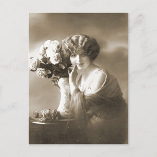 Vintager Flapper (70) Postkarte