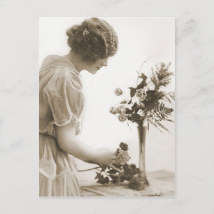 Vintager Flapper (98) Postkarte