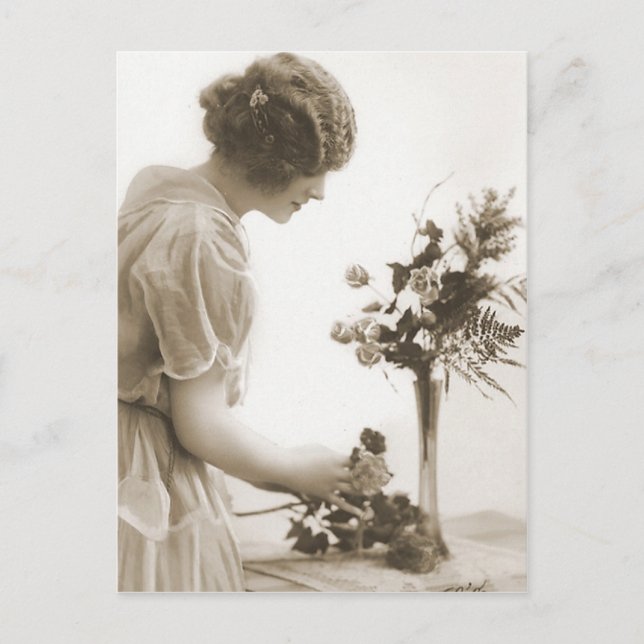 Vintager Flapper (98) Postkarte (Vorderseite)