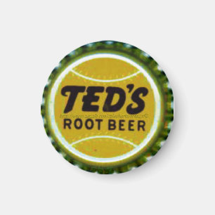 "Vintager Flaschenverschluss Etikett-TEDS ROOT BIE Magnet