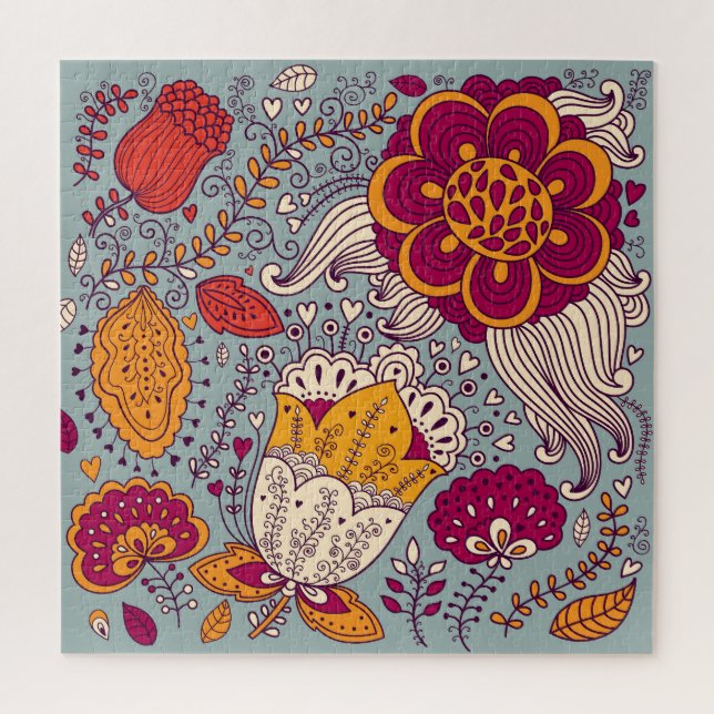 Vintager floraler Elegant Hintergrund (Vertikal)