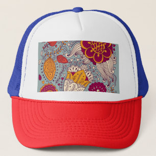 Vintager floraler Elegant Hintergrund Truckerkappe
