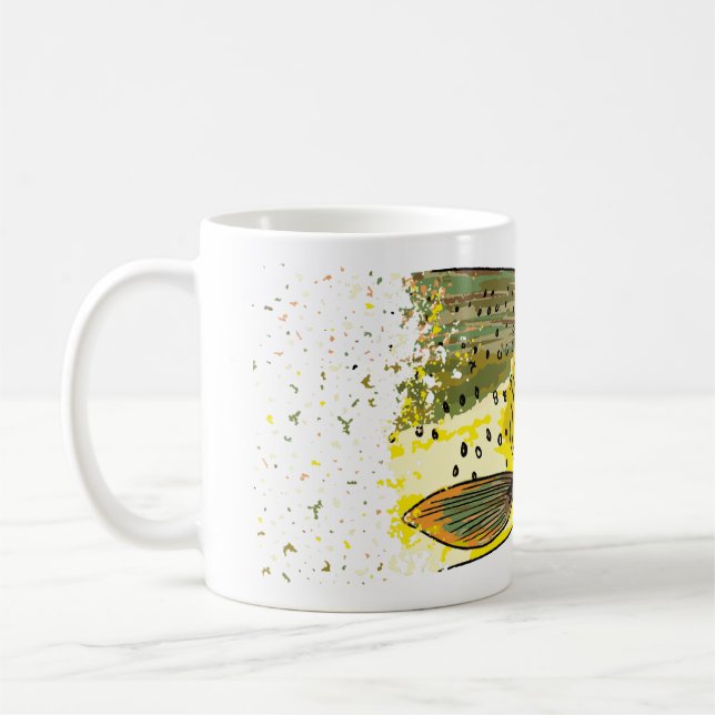 Vintager Forellenfischer Kaffeetasse (Links)