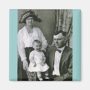 Vintager Foto Magnet
