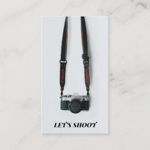 Vintager Fotograf Visitenkarte