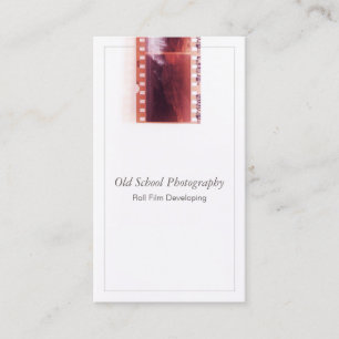 Vintager Fotografenfilm Visitenkarte