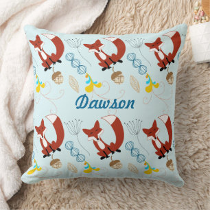 Vintager Fox Acorn Woodland Neon Pillow Kissen