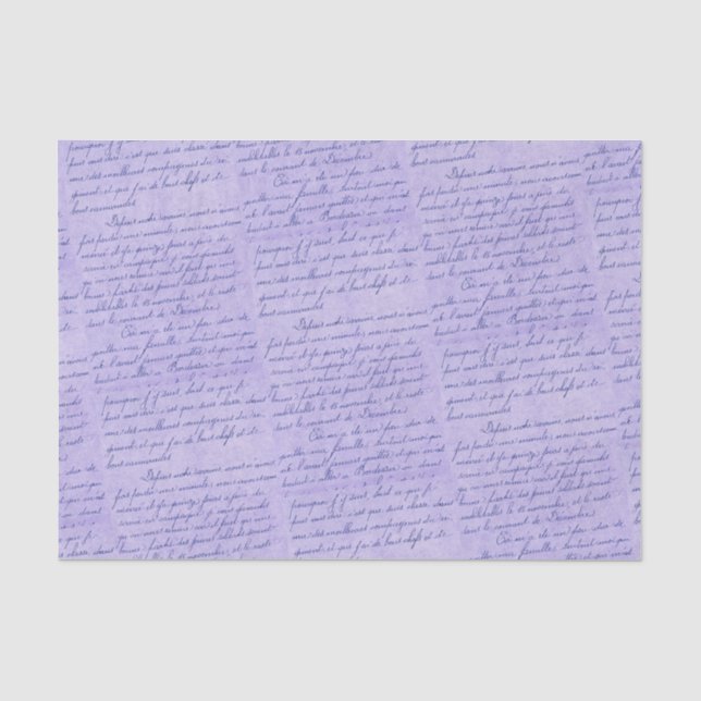 Vintager französischer Brief Seidenpapier (Vorderseite)