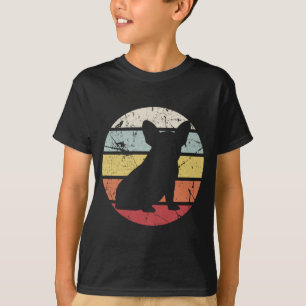 Vintager französischer Bulldoghund mit feiner Not T-Shirt