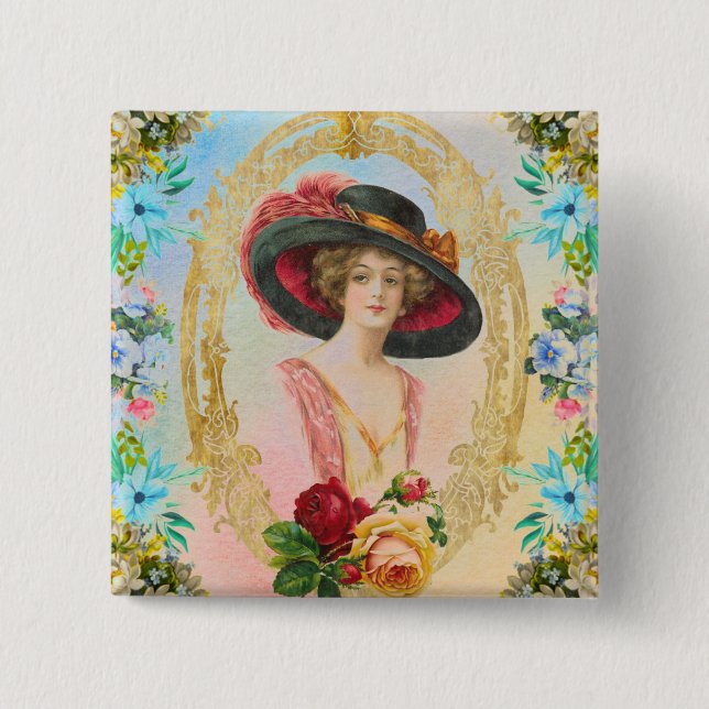 Vintager französischer Button (Vorderseite)