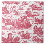 Vintager französischer Chariot von Dawn Toile de J Fliese<br><div class="desc">Wunderschön rekonstruierte nahtlose Vintage französische Jugendtoilette,  inspiriert von Guido Renis Skulptur Le Char de L'Aurore ca 1790 Kupferstich auf Textilien. Dieses komplexe Muster zeigt Szenen griechischer Götter und Göttinnen,  Tempel,  exotische Tiere,  mythische Meereslebewesen und Fantasielandschaften.</div>