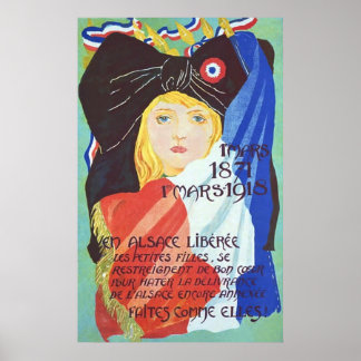Vintager französischer Weltkrieg 1. Poster