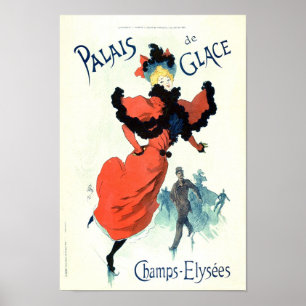 Vintager französischer Werbepalast Glais 1895 Poster