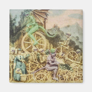 Vintager Französischkurs De Velocipedes Magnet
