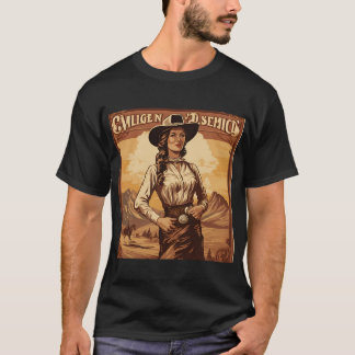 "Vintager Frauenposter-T - Shirt, Shirts der 1990e