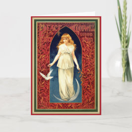 Vintager Friedensanker Weihnachtskarte wiederherst Feiertagskarte