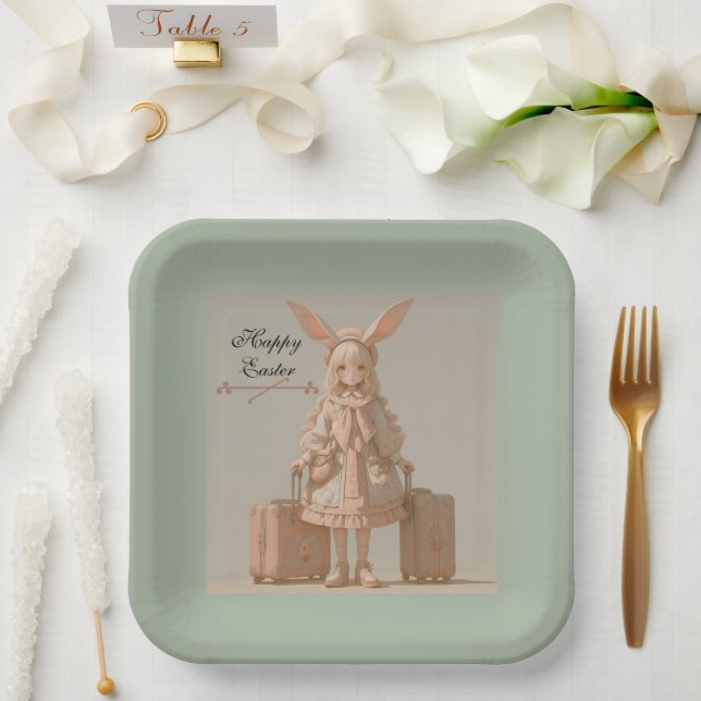 Vintager Frühling Pappteller (Hochzeit)