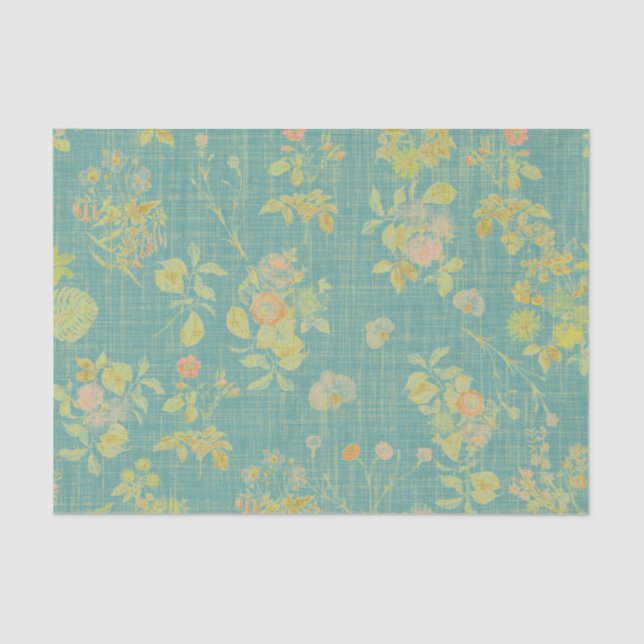 Vintager Frühling Seidenpapier (Vorderseite)