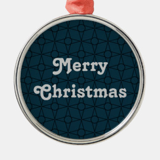 Vintager Funk Premium Ornament, dunkelblau Ornament Aus Metall