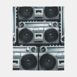 Vintager Funkboomkasten Fleecedecke