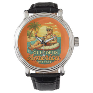 Vintager Funny Trump - Amerikas Golf 2025 Armbanduhr