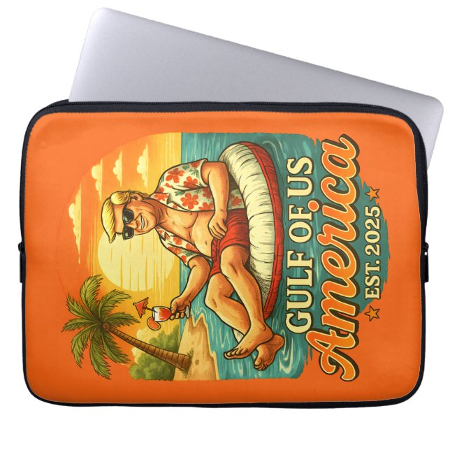 Vintager Funny Trump - Amerikas Golf 2025 Laptopschutzhülle (Vorderseite)
