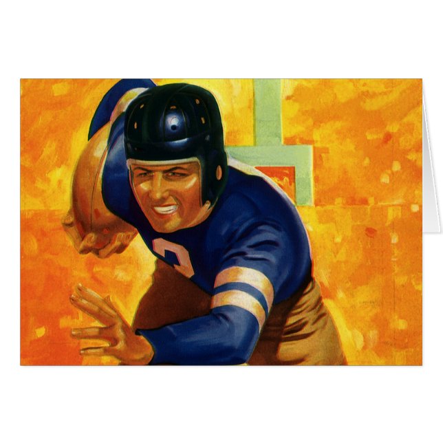 Vintager Fußball-Fußball-Rückspiel (Vorderseite (Horizontal))