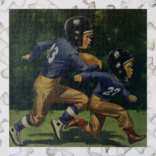 Vintager Fußball, Kinder, Sportler