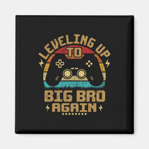 Vintager Gamer-Bruder, bis zum Großen Bro Magnet