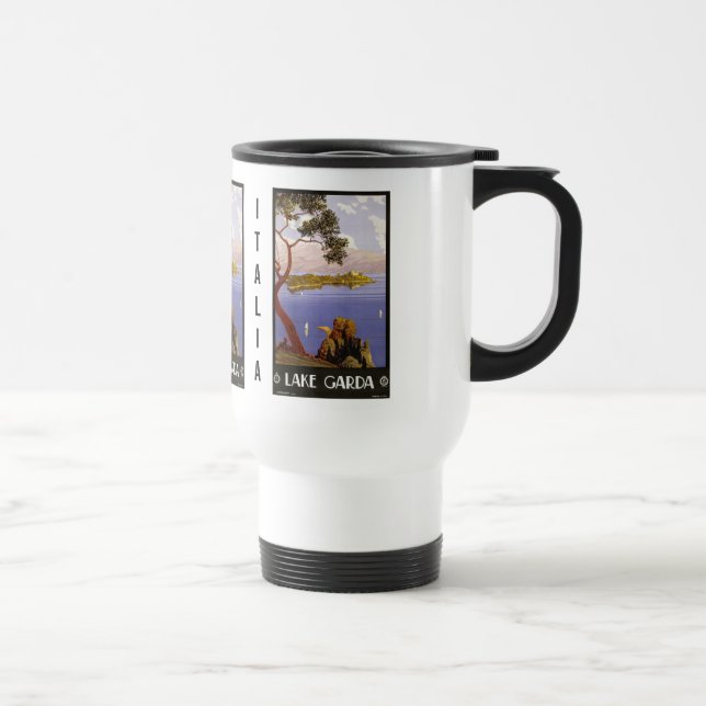 Vintager Gardasee - Italien Zollabfertigung Tasse (Rechts)