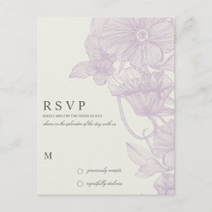 VINTAGER GARTEN  R S V P RSVP KARTE