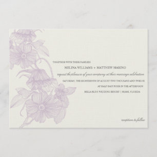 VINTAGER GARTEN WEDERINVITATION EINLADUNG